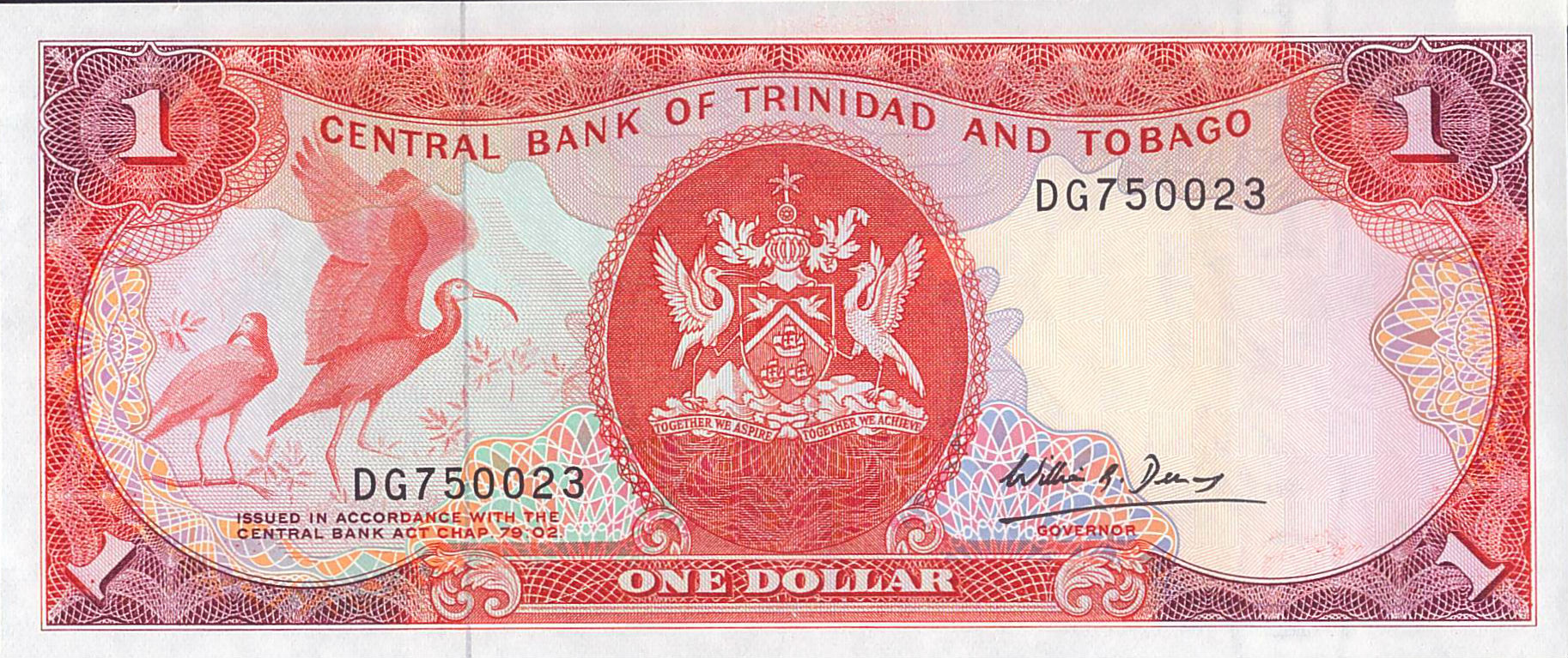 Trinidad and Tobago 1 1985 UNC P-36/b